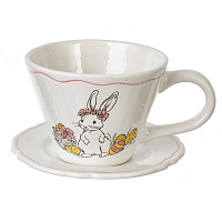 Чашка с блюдцем, 270 мл, L15,5 W13,5 H8,5 см оптом