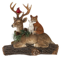 Фигурка декоративная "Лесные звери", L34 W12 H32 см оптом