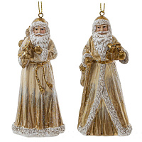 Фигурка декоративная подвесная  "Дед Мороз", L5 W4 H11 см, 2в. оптом