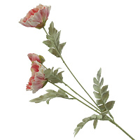 Цветок искусственный "Мак", L28 W14 H69 см оптом