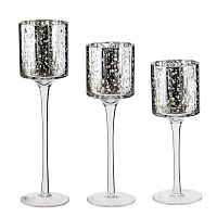 Набор из 3-х подсвечников, L23 W12 H23,5 см оптом