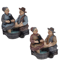 Фигурка декоративная "Бабушка с дедушкой", L11,5 W9 H12 см, 2в. оптом