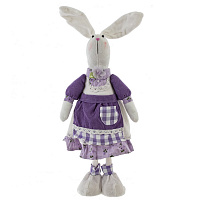 Игрушка набивная "Зайка", L18 W10,5 H61/46 см оптом