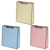 Пакет подарочный (бумага 230г/м2, блок микс 12шт), L28 W10 H33 см, 3в. оптом