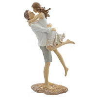 Фигурка декоративная "Влюбленная пара", L13,5 W8 H25 см оптом