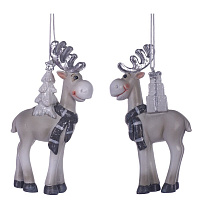 Фигурка декоративная подвесная "Олень",  L5,5 W2,5 H11 см, 2в. оптом