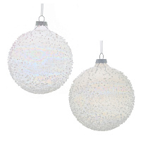 Украшение новогоднее "Шар", D 10 см, L10 W10 H10 см, 2в. оптом