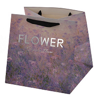 Пакет подарочный M (бумага 210г/м2, блок 12шт), L27 W27 H27 см оптом