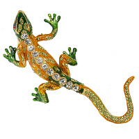 Шкатулка "Ящерица", L8,5 W7,5 H3 см оптом