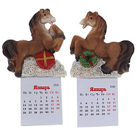 Магнит "Лошадка" с календарем", L6 W1,5 H11 см, 2в. оптом