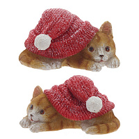 Фигурка декоративная "Котенок", L10 W6,5 H5,5 см, 2в. оптом
