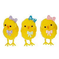Набор из 3-х фигурок декоративных "Цыпленок" (2*2,5*4,5), L9 W4 H6 см оптом