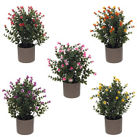 Цветочная композиция, L20 W8 H28 см оптом