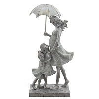 Фигурка декоративная "Девушка с детьми", L13,5 W10,5 H26,5 см оптом