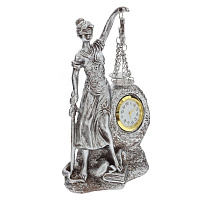 Часы настольные "Фемида" (1xА377), L10 W7 H15,5 см оптом