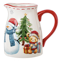 Кувшин "Веселый Новый год",, 1400 мл, L18 W13 H17 см оптом