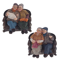 Копилка "Бабушка с дедушкой", L15 W12 H14 см, 2в. оптом