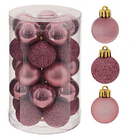 Набор из 25шт Украшение новогоднее "Шар", D 3 см, L8 W8 H13 см оптом