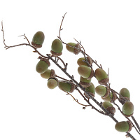 Ветка искусственная "Дуб с желудями", L16 W10 H80 см оптом