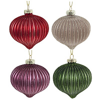 Украшение новогоднее "Шар", D 8 см, L8 W8 H9 см оптом