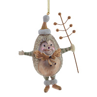 Украшение новогоднее "Ежик", L9,5 W5 H12 см оптом