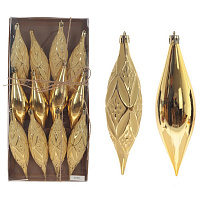 Набор из 12шт Украшение новогоднее "Капля", L4 W4 H15 см оптом