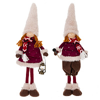 Игрушка набивная "Мальчик/девочка", L14,5 W12 H43 см, 2в. оптом