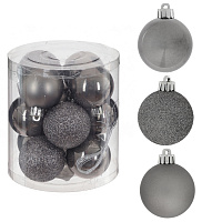Набор из 12шт Украшение новогоднее "Шар", D 4 см, L4 W4 H5 см оптом