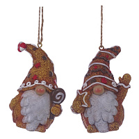 Фигурка декоративная подвесная "Гном",  L5 W3,5 H7 см, 2в. оптом