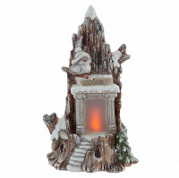 Фигурка декоративная "Камин" (подсветка, 3xAAA), L26,5 W22 H46 см оптом