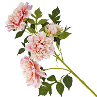 Цветок искусственный с каплями росы "Пион", L20 W14 H64 см оптом