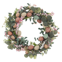 Изделие декоративное "Венок пасхальный", L43 W43 H1 см оптом