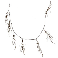 Изделие декоративное "Гирлянда", L122 W3 H5 см оптом