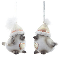 Фигурка декоративная подвесная "Птичка",   L5 W5,5 H6,5 см, 2в. оптом