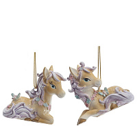 Фигурка декоративная подвесная "Лошадка",  L6 W2,5 H6 см, 2в. оптом