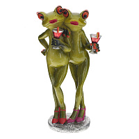 Фигурка декоративная "Лягушки", L9 W7 H18 см оптом