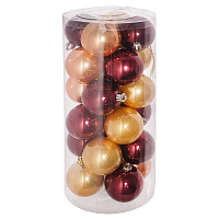 Набор из 24шт Украшение новогоднее Шар "Красочный калейдоскоп", D6 см оптом