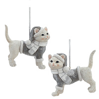 Фигурка декоративная подвесная "Кошка", 2в., L11 W4 H10 оптом