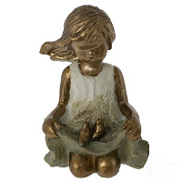 Фигурка декоративная "Девочка", L5 W4,5 H7,5 см оптом