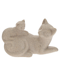 Фигурка декоративная "Кошка с котенком", L19 W9,5 H13 см оптом