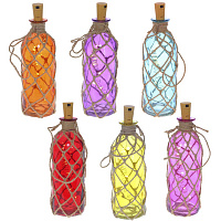 Бутылка декоративная с подсветкой (3*LR44) , L7 W7 H24 см, 6в. оптом