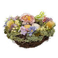 Изделие декоративное "Гнездо пасхальное", L17 W17 H8,5 см оптом