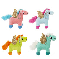 Игрушка набивная "Лошадка", с цепочкой, L14 W6 H10 см, 4в. оптом