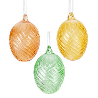 Набор из 3-х изделий декоративных подвесных "Яйцо пасхальное" (6*9), L19 W10 H6 см оптом