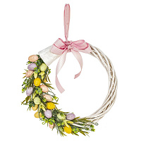 Изделие декоративное "Венок пасхальный", L32 W7 H33 см оптом