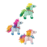Игрушка набивная "Лошадка", L13,5 W5 H14 см, 3в. оптом