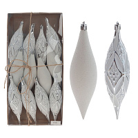 Набор из 12шт Украшение новогоднее "Капля", L4 W4 H15 см оптом