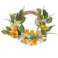 Изделие декоративное "Венок пасхальный", L50 W42 H12 см оптом