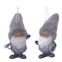 Фигурка декоративная  подвесная "Дед Мороз",  L6 W7 H11 см, 2в. оптом