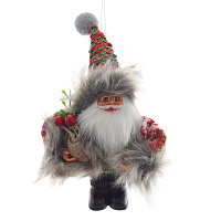 Дед Мороз подвесной, L10 W12 H15 см оптом